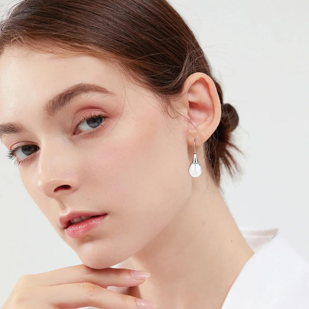 Dangle Earrings for Women Trendy Silver Teardrop Drop Colorful Jewelry Set