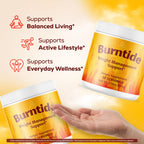 Burntide Powder - Official Burn Tide Advanced Premium Formula with All Natural Ingredients Maximum Strength Vitamins Support for Wellness & Overall Health Reviews, 60 Servings for 1 Month