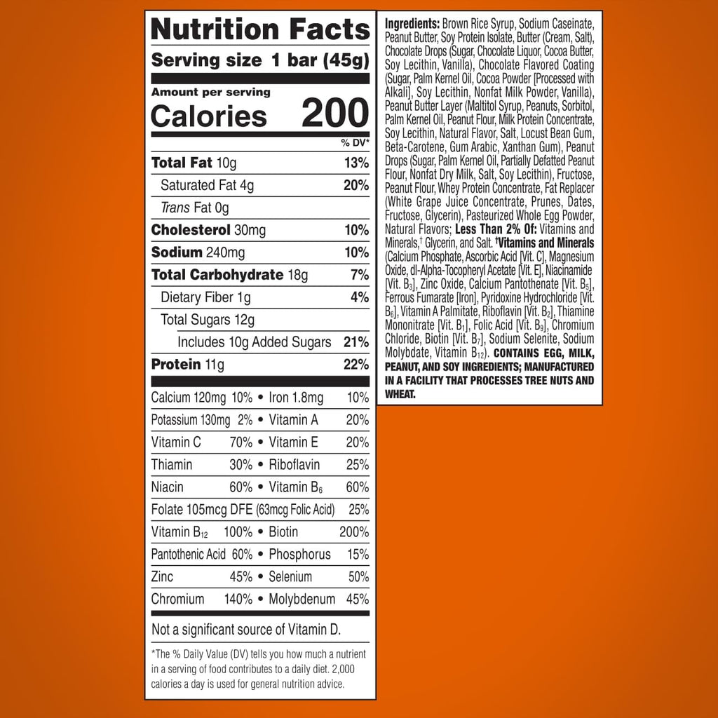 ZonePerfect Protein Bars | 11g Protein | 16 Vitamins & Minerals | Nutritious Snack Bar | Peanut Butter Chocolate Chip Cookie Dough | 20 Bars