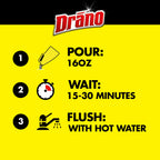 Drano Max Gel Drain Clog Remover & Cleaner, Commercial Line, 42 oz 2-Pack