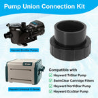 YWOOW SPX3200UNKIT Union Connection Kit for Hayward Tristar,Northstar, EcoStar Pumps, SwimClear Cartridge Filter & Universal H-Series Low Nox Heater (2-Pack)
