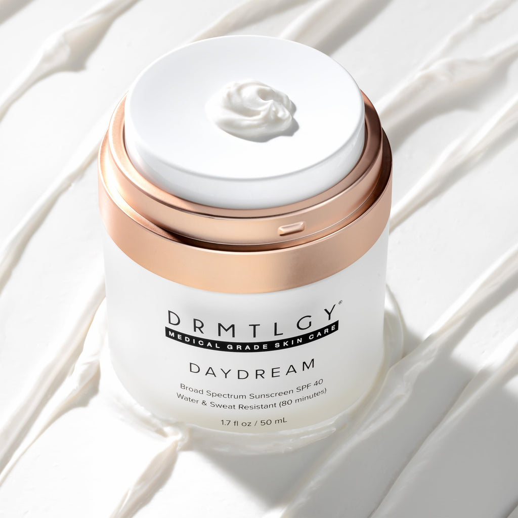 DRMTLGY Day Dream Sunscreen & Face Moisturizer SPF 40 – Water & Sweat-Resistant Sunscreen for Sensitive Skin – UVA/UVB Protection, Skin Care & Makeup Friendly
