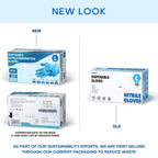 Medguy Medical Blue Nitrile Disposable Exam Gloves 4Mil Powder-Free 100 (L)