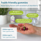 Igennus Methylated Kids Multivitamin Gummy, MTHFR, No Artificial Sweeteners or Flavors, Sugar Free, Age 4+, 90 Natural Berry Flavor Gummies from Fruit Powder, Non-GMO, Halal, Clean Label x6