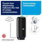 Tork Intuition Sensor Skincare Dispenser Black S4, for Hand Soap and Hand Sanitizer, Elevation Range, 571608 (Pack of 4)