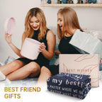 Best Friend Birthday Gifts for Women, Bestie Blanket Blue, 60" x 50"