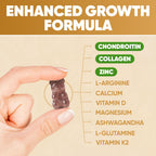 Height Growth Increase Vitamin Gummies, Calcium 100mg, Magnesium Glycinate 30mg, Zinc, Ashwagandha, Vitamin K2 D3 25mg Grow Tall Maximizer Supplement, Multivitamin for Kids, Teens Boy & Girl, Adults