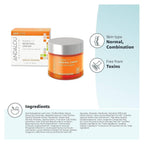 Andalou Naturals Probiotic + Vitamin C Renewal Cream - Complexion Enhancing Hydrating Face Moisturizer - Helps Promote Firmer Skin & More Even Tone - Lightweight, Non-Greasy Formula - 1.7 Oz