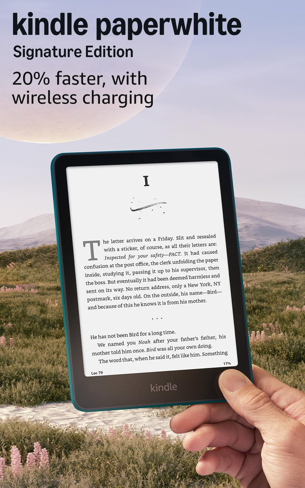 Amazon Kindle Paperwhite Signature Edition 32GB (2024 model) – Auto-adjusting front light, wireless charging, and weeks of battery life – Metallic Jade
