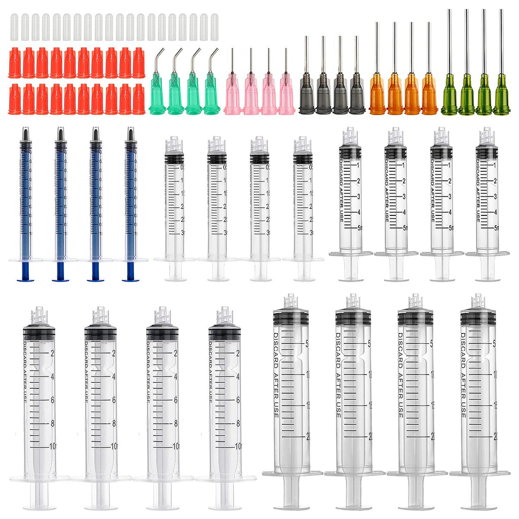 Glue Applicator Syringe with Blunt Tip Needle for Liquid, Ink, Oil, Perfume