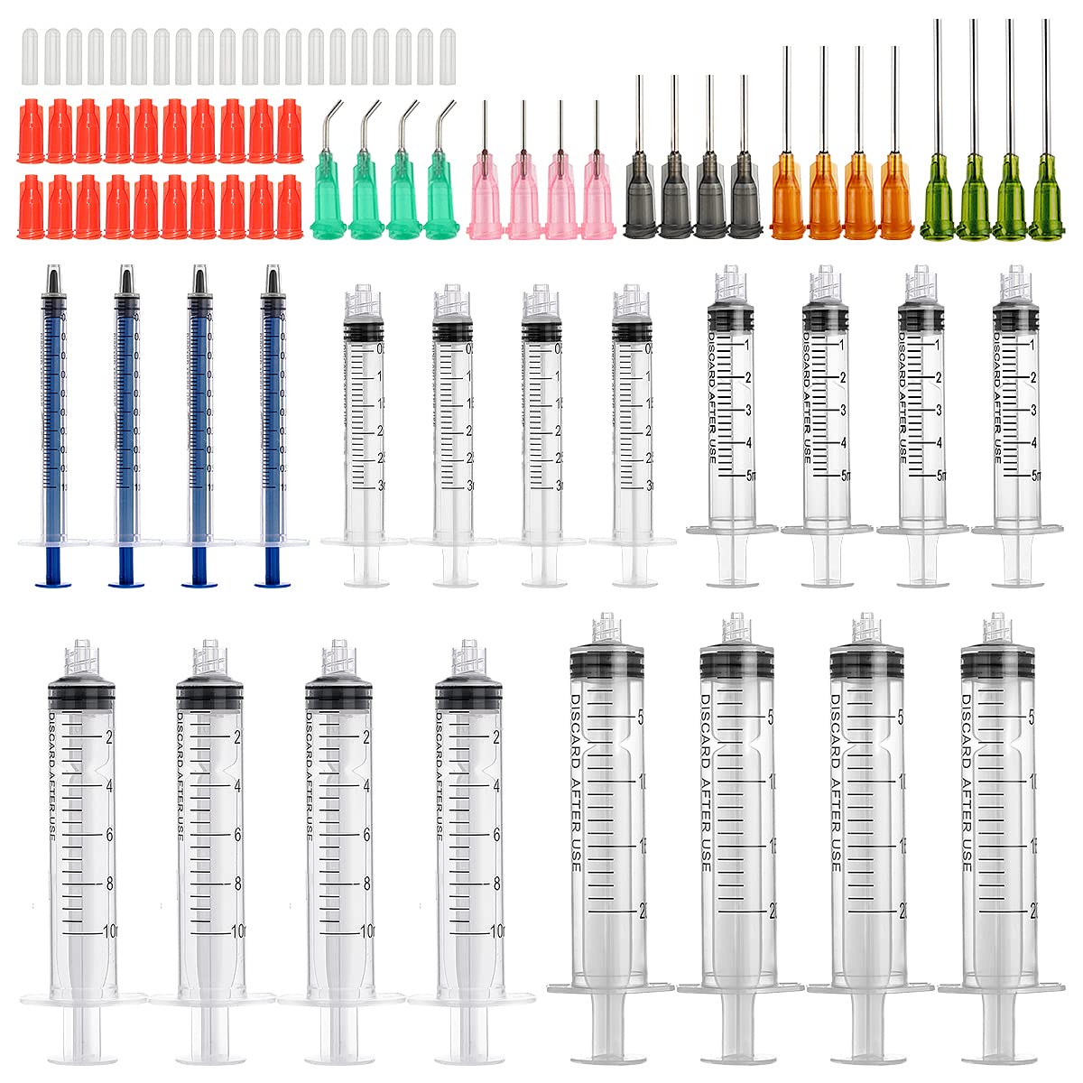 Glue Applicator Syringe with Blunt Tip Needle for Liquid, Ink, Oil, Perfume
