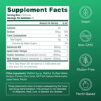 Sugar-Free Berberine Gummies with Apple Cider Vinegar, Cinnamon & Milk Thistle - Appetite Control and Detox for Women and Men - Natural Hunger & Craving Control - 90ct