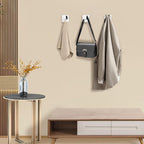 IBosins 4 Pack Towel Hooks Hand Towel Holder for Bathroom Wall Livingroom Bedroom Kitchen Closet Heavy Duty Stainless Steel Hook Hanger for Robe, Bath Towel, Coat (Square Polished Chrome)