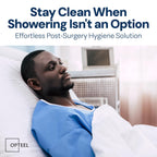 OPTEEL Adult Wipes For Elderly - 8"x13" Extra Large & Soft Wet Wipes for Adults Bathing - Incontinence Disposable Washcloths, Vitamin E & Aloe Infused for Men & Women 240ct (4 Packs of 60)