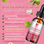 (2 Pack) Soursop Graviola Leaf Extract Liquid Drop Plus Pure Botanical Sea Moss for Cell Support & Regeneration, Immunity and Gut Health, Soursop Bitters Liquid丨Full Texture,Strawberry Flavor,1 Fl Oz
