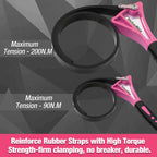 ValueMax 2-piece Strap Wrench Set, Adjustable Oil Filter Wrench with Max Diameter 4" (Small) and 6"(Large), Jar Opener, Pipe, Plumbing, Purple