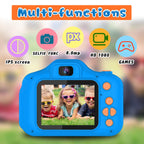 Seckton Upgraded Kids Selfie Camera, HD Digital Video Camera-Navy Blue
