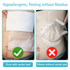 KONWEDA 25 Pcs Waterproof Ostomy Bag Shower Cover 10"x10", Stoma Bath Protector Shield Film Adhesive Dressing Bandage for Ostomy Supply Guard Accessory
