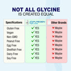 Puregen Labs Glycine 1000mg [High Potency] Total 300 Vegetarian Capsules, Promotes Healthy Rest | No Harmful Additives | Non-GMO, NO Gluten and Dairy