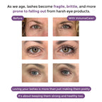 Rumi Cosmetiques VolumeCare+ Mascara For Mature Women - Extreme Length and Volume 2-in-1 Formula - No Clumps or Flaking, Long-Wearing, Hypoallergenic Mascara For Sensitive Eyes (Natural Black)