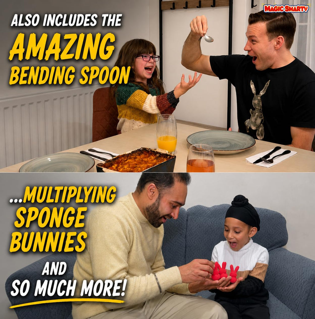 Dad’s Magic Set - 50 Awesome Magic Tricks for Dads to Amaze the Whole Family - Easy to Learn - Video Tutorials by a Pro Magician - Fun Gift for Dad or Grandpa for Father's Day, Birthdays, Christmas