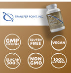 Transfer Point Immune Support Supplement Highly Purified Beta 1,3D Glucan 100 mg per Capsule (b-glucan Fiber) (Pack of 2)
