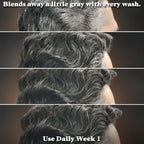 Just for Men Control GX Grey Reducing Shampoo for Lighter Shades of Hair, Blonde to Medium Brown, Gradual Hair Color with Keratin, 4 Fl Oz - Pack of 3 (Packaging May Vary)
