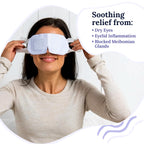 CorneaCare Rest: Self Heating Warm Compress for Dry Eyes | Heated Eye Mask for Fast Relief | Steam Mask for Stye Treatment | No Microwave or Washcloth Needed | Travel Ready Warm Compress | 30 Count
