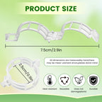 Plant Support Clips, 2026 New Garden Secured Plastic Plant Clips for Climbing Plants, Plastic Trellis Clips Tomato Grape Vine Vegetables Plant Fixing (100, White)