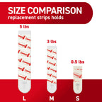 Command Indoor Medium Replacement Strips, 36 Strips