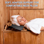REEZEIVI Sauna Headrest Pillow, 4D Air Mesh Quick Drying and Washable Sauna Pillow Sauna Neck Rest Sauna Accessory,Grey