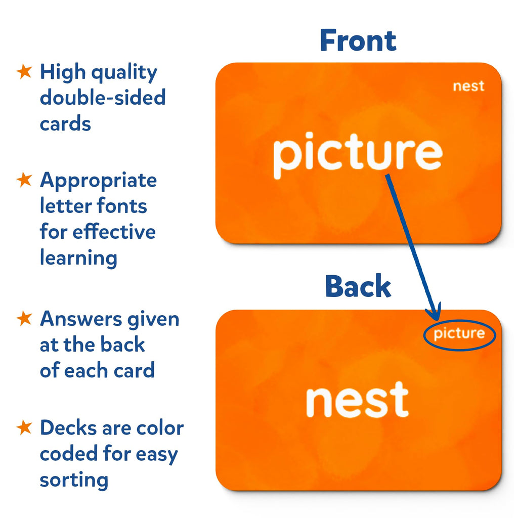 Skillmatics Flash Cards - 500 Sight Words for Preschool (Pre-K), Kindergarten, 1st, 2nd, 3rd Grade Gifts, Includes The Dolch & Fry Word List & 6 Unique Games