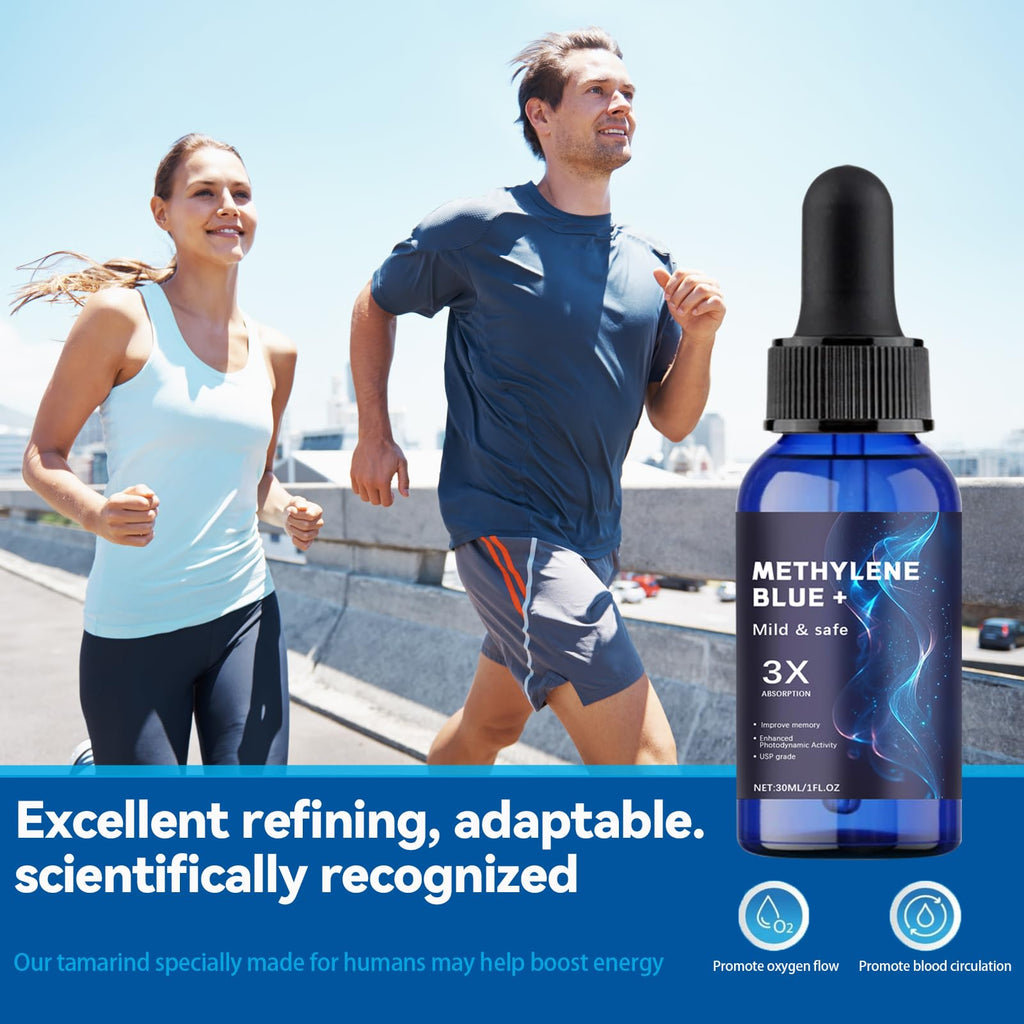 Methylene Blue Pharmaceutical Grade, USP Grade, Third Party Tested Dietary Supplement for Human Brain Health, Gentle and Safe, Improves Memory