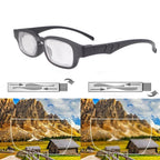 AOMAZE Adjustable Glasses Dial Vision Adjustable Focus Reading Glasses Anti Blue Light Eyeglasses for Men Women