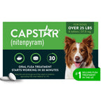 Capstar Oral Flea Tablets Dogs 25+ lbs, Nitenpyram, 6-Dose