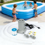 SNMUMU Small Pool Pump and Filter Kit, Powerful 530 GHP Above Ground Pool Filter Pump Quickly and Cleanliness of Your Pool Water, Pool Pumps for Above Ground Pools (Gray 530GHP)