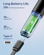 JEGOAT Ear Wax Removal, Ear Cleaner with 1296P HD Camera, FSA&HSA Jet Black