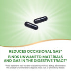 Nature's Way Activated Charcoal, Binds Unwanted Materials and Gas in the Digestive Tract*, 560 mg per 2-Capsule Serving, 360 Capsules (Packaging May Vary)