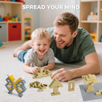 HUIZDQ 500 Piece Classic Building Bricks and 1 Gray Baseplate, 2x4 Bricks Bulk Creative Building Toys, Blocks Bulk for Kids Ages 6+, Sand