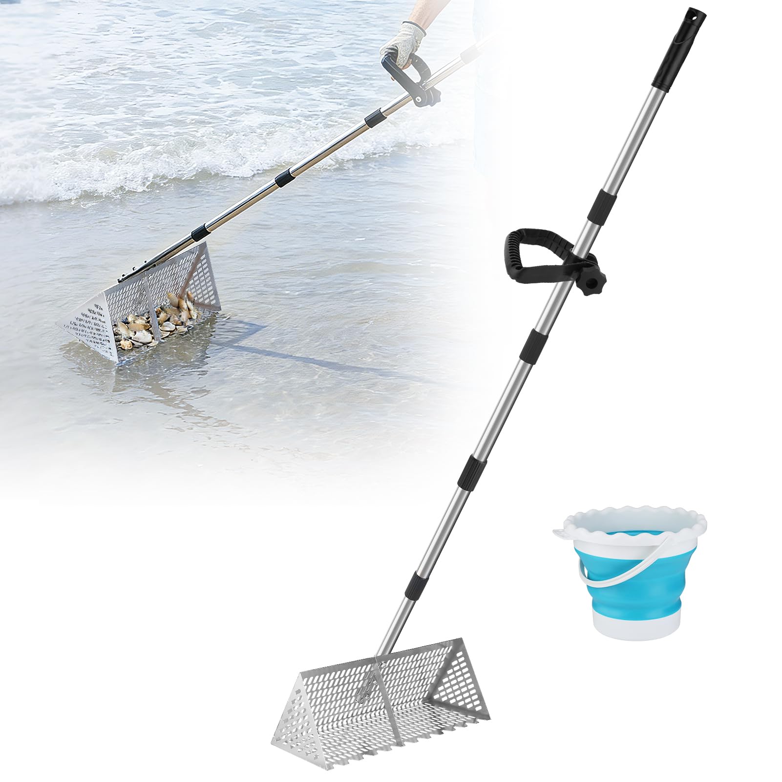 Biggun 69in Effortless Sand Flea Rake