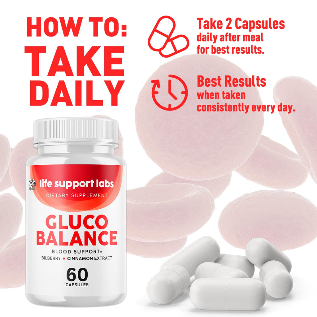 Life Support Labs Capsules, Official LifeSupportLabs Blood Health Pills with All Natural Ingredients, Life Support Labs Advanced Health & Wellness with Premium Vitamins for Women & Men (60 Capsules)