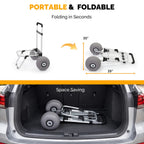Bonnlo Adjustable Beach Wagon for Sand with 11" All Terrain Wheels