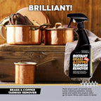 Flitz Instant Brass and Copper Tarnish Remover - 16oz Bottle of USA-Made Organic Rust Remover Spray (No-Rub) - Removes Stains & Oxidation from Glass & Aluminum - Brass Cleaners That Work (1 Pack)