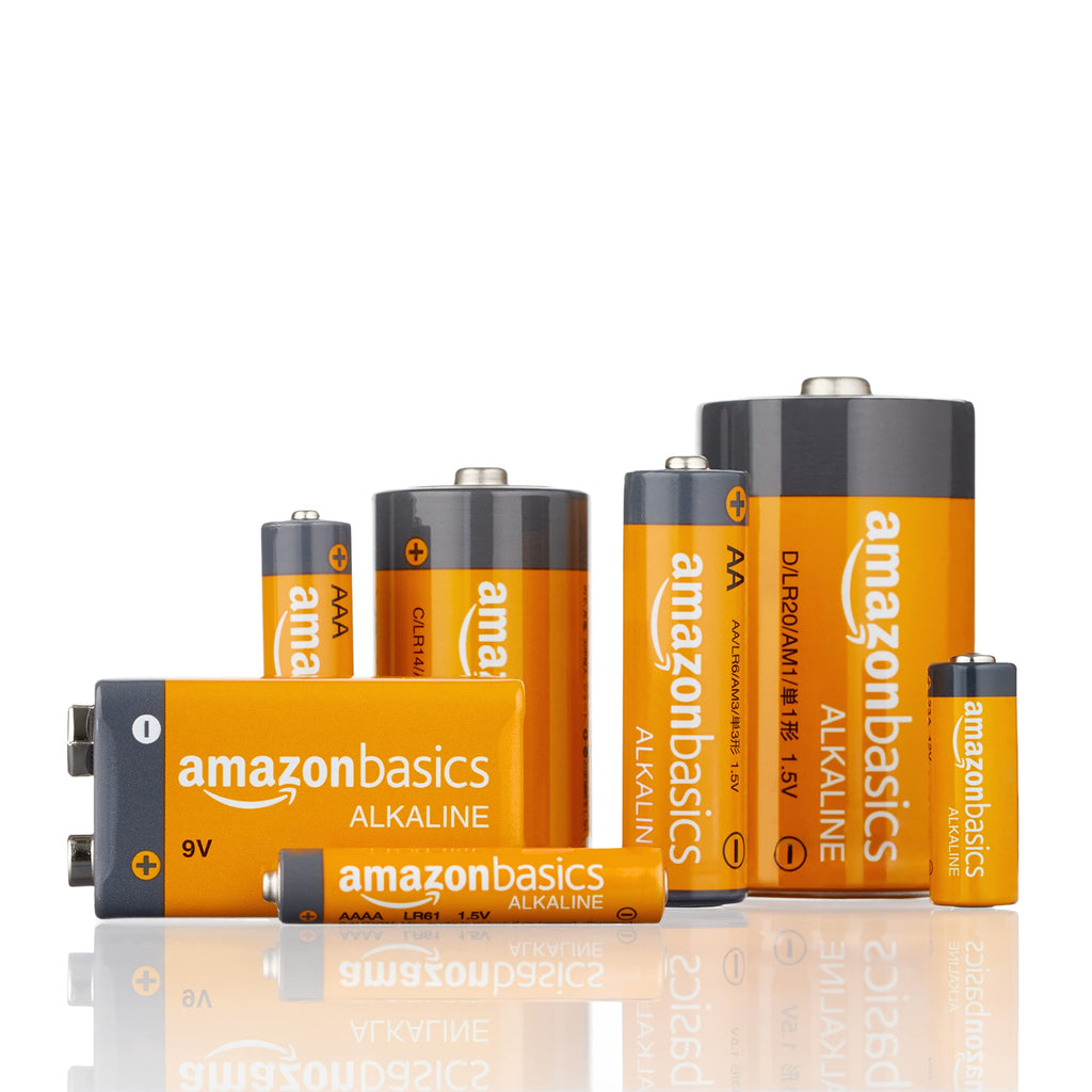 Amazon Basics 12 Pack D Cell All-Purpose Alkaline Batteries, 5-Year Shelf Life, 96 Count (8 Packs of 12)