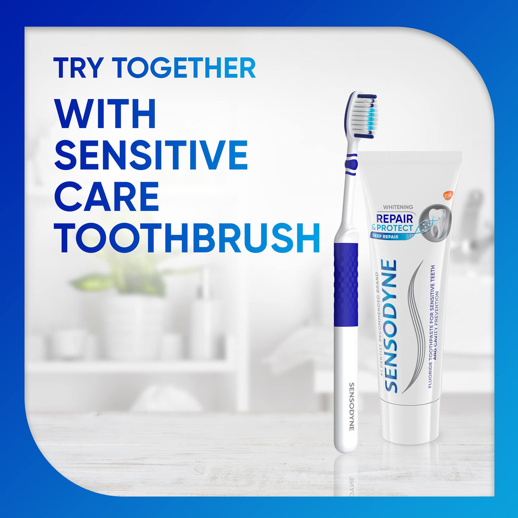 Sensodyne Repair and Protect Whitening Toothpaste, 3.4 oz (Pack of 4)
