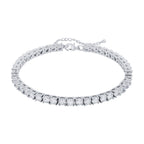 TOPGRILLZ Tennis Ankle Bracelet Anklet for Women, 3mm White Golden, 9 Inch