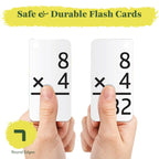 Star Right 325 Math Flash Cards - Multiplication and Division Flash Cards with 4 Metal Rings - Hole-Punched Math Flashcards for 3rd to 6th Grades - Ideal Math Game Practice Tool - 6.4 x 1.8 Inches