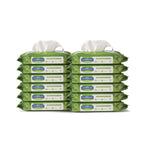FitRight Aloe Personal Cleansing Cloth Wipes, Scented, 8 x 10 inch Adult Large Incontinence Wipes, 68 Count, Pack of 12