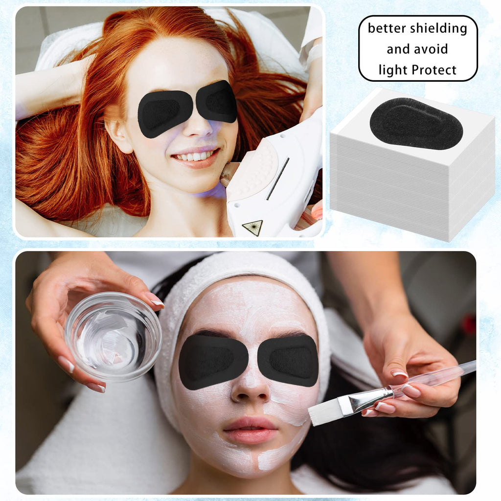 120 Pcs Adhesive Eye Patches, Eye Patches for Adults Pad Disposable Eyepatch Latex Free Adhesive Bandages for Adult(3 x 2 Inch,Black)