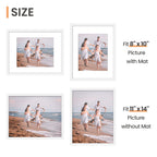 upsimples 11x14 Picture Frame, Gallery Wall Frames Set of 5, White